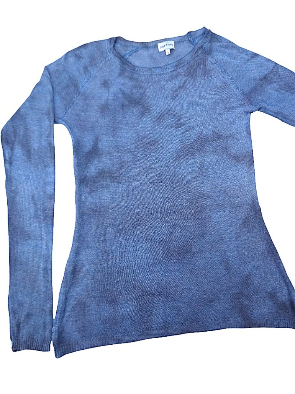 SiLK CoTToN KNiT Gudrun & Gudrun Faroe Islands Light Blue Sweater Pullover S